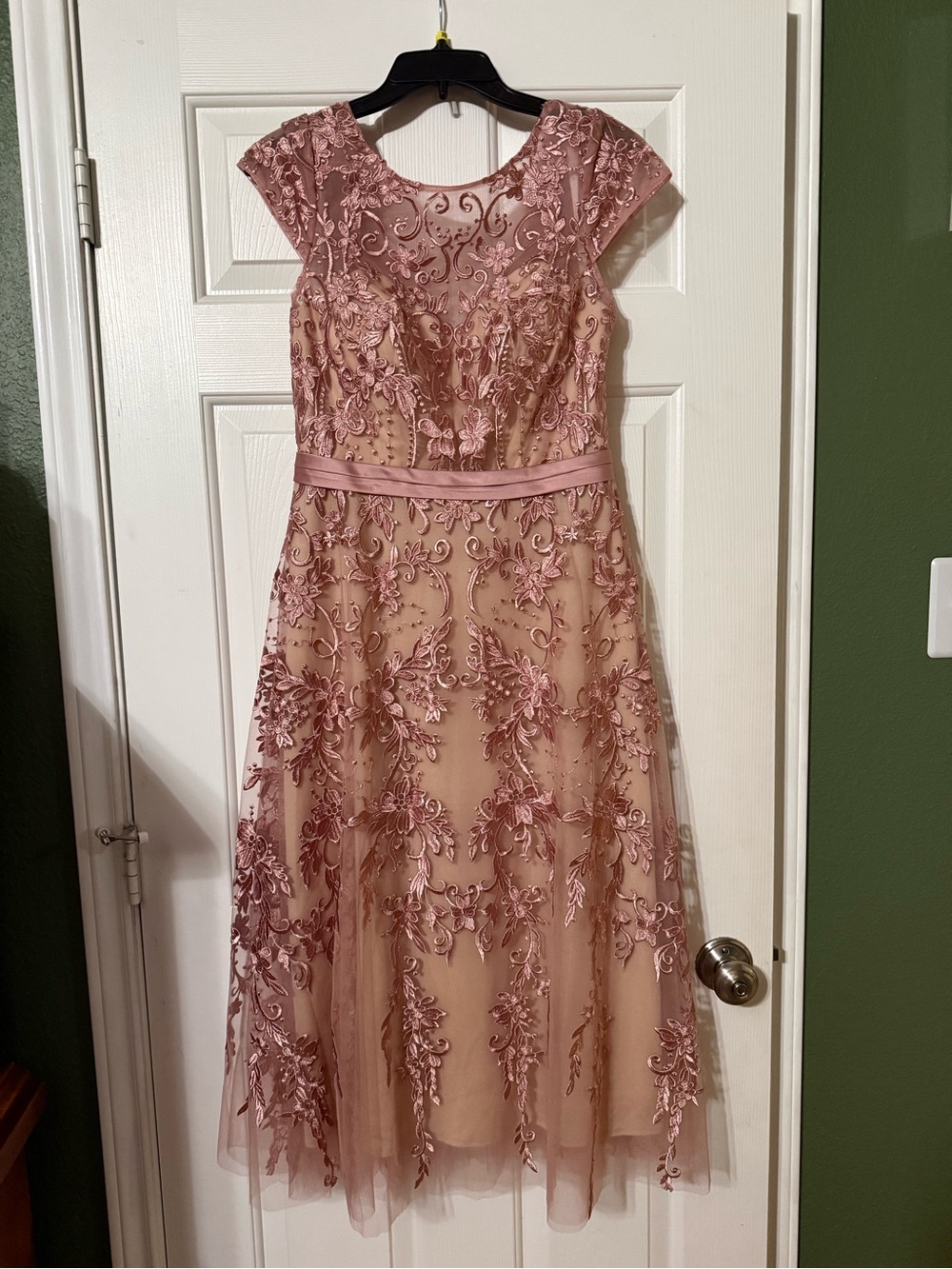 NWOT Azazie Jolanda Mauve Pink Dress - A6